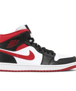 Air Jordan 1 Mid Black Gym Red