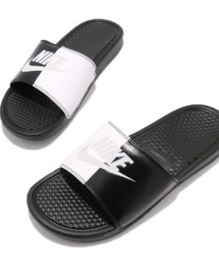 Nike Benassi  Slide JUST DO IT White Black