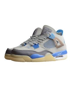 Off-White X Nike Air Jordan 4 Military Blue