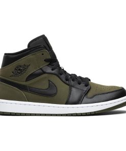 Air Jordan 1 Mid Olive Canvas