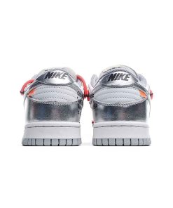 Nike Off-White X Dunk Low Metallic Silver