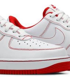 Air Force 1 07 Contrast Stitch White University Red