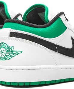 Air Jordan 1 Low White And Lucky Green