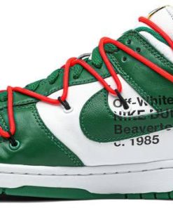Off-White X Dunk Low Pine Green