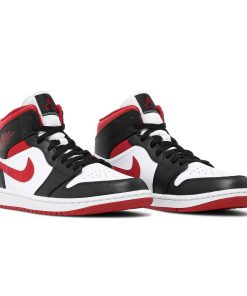 Air Jordan 1 Mid Black Gym Red