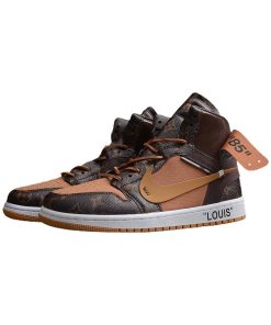 Air Jordan 1 X Off Whit X LV High Brown