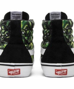 Vans Supreme X Sk8-Hi Glow In The Dark Skull Pile