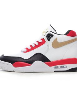 Nike Air Flight Legacy 89 White Black Red Metallic Gold