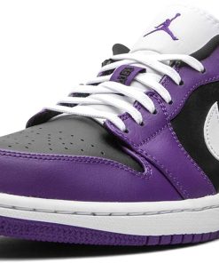 Jordan 1 Low Court Purple Black