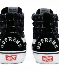 Vans Supreme X Sk8-Hi Black Hole Punch Denim