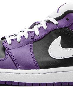 Jordan 1 Low Court Purple Black