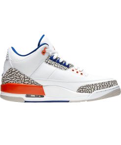 Air Jordan 3 Knicks White Old Royal-University Orange-Tech Grey