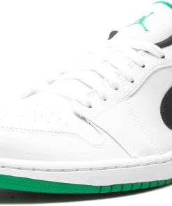 Air Jordan 1 Low White And Lucky Green