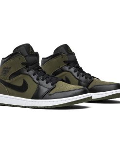 Air Jordan 1 Mid Olive Canvas