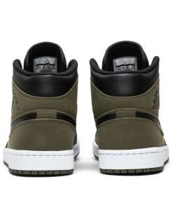 Air Jordan 1 Mid Olive Canvas