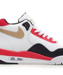 Nike Air Flight Legacy 89 White Black Red Metallic Gold