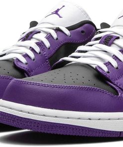 Jordan 1 Low Court Purple Black