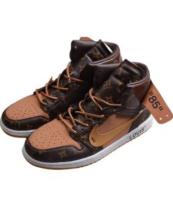 Air Jordan 1 X Off Whit X LV High Brown