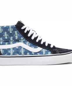 Vans Supreme X Sk8-Hi Blue Hole Punch Denim