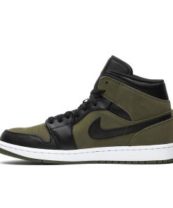 Air Jordan 1 Mid Olive Canvas