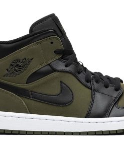 Air Jordan 1 Mid Olive Canvas