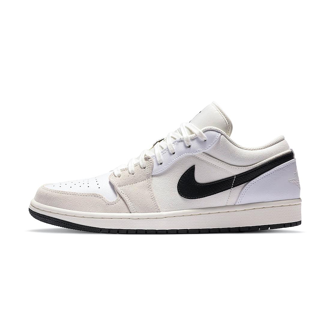 AIR JORDAN 1 LOW PREMIUM SAIL BLACK-WHITE