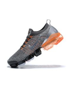 Nike Air VaporMax Flyknit 3 Grey Orange Metallic Silver