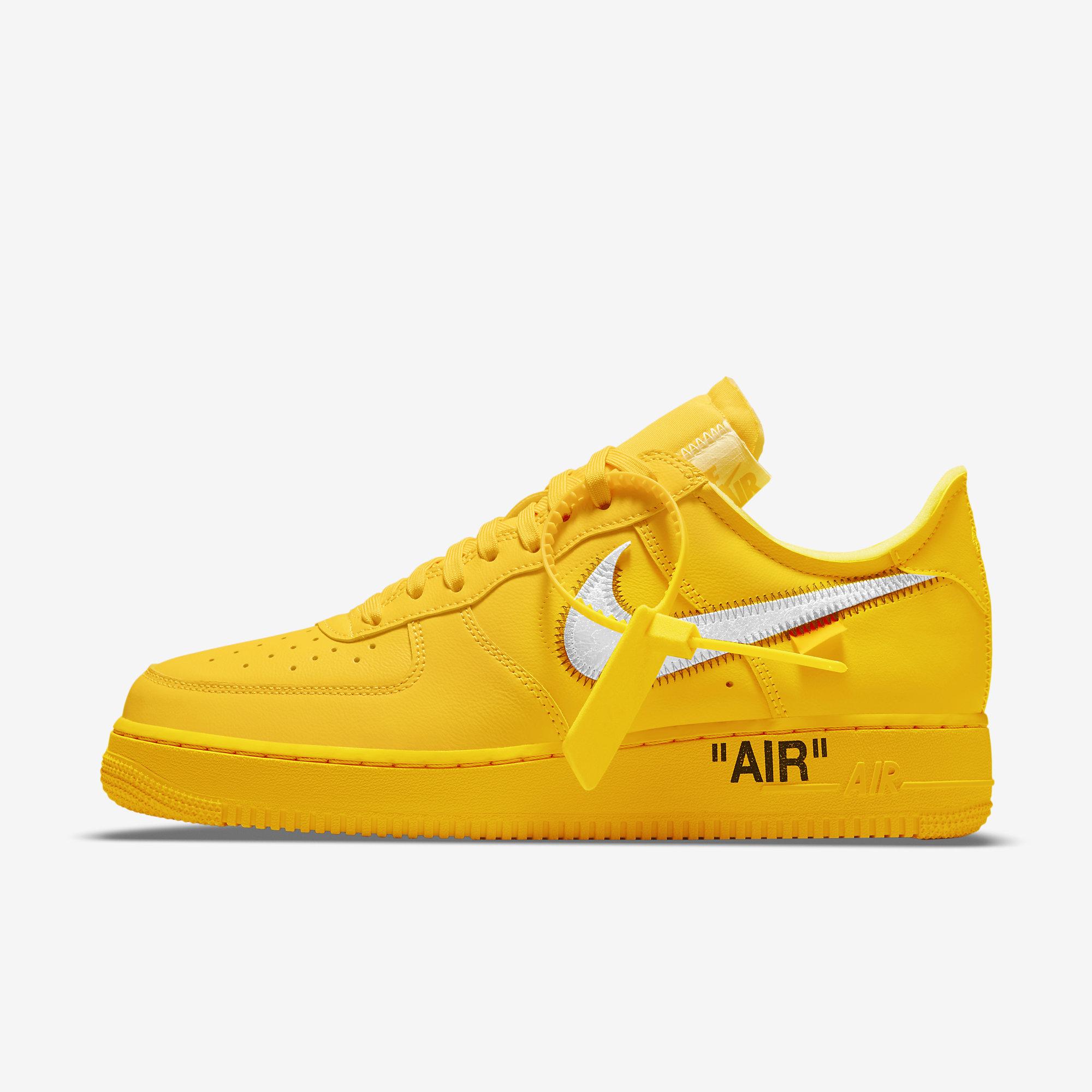 Off-White X Nike Air Force 1 University Gold