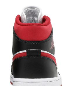 Air Jordan 1 Mid Black Gym Red