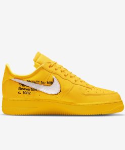 Off-White X Nike Air Force 1 University Gold