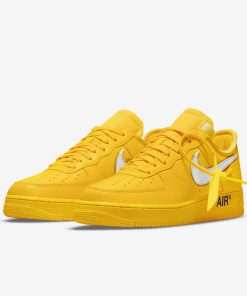 Off-White X Nike Air Force 1 University Gold