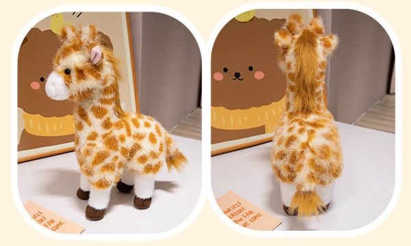 Cute Deer Plush Toy Hairy Mushroom Deer Toy Photoprops Gift for Young Adults Interior Animal - Image 9
