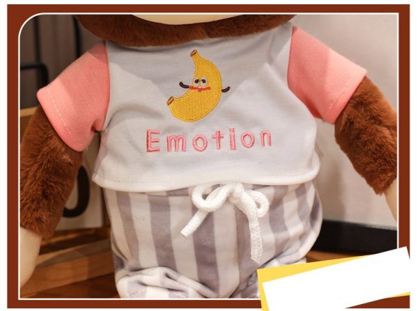 Cute cartoon monkey stuffed animal banana design perfect gift for celebration - Image 8