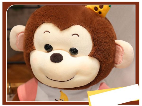 Cute cartoon monkey stuffed animal banana design perfect gift for celebration - Image 10