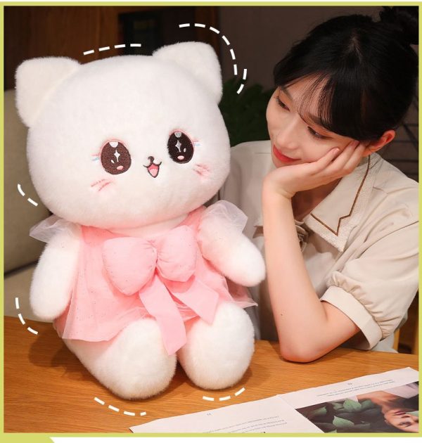 Cute Cat Plush Princess Dress Designer Toy Body Pillow Fluffy Bedroom Gift Celebration - Image 7