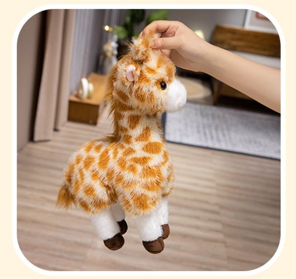 Cute Deer Plush Toy Hairy Mushroom Deer Toy Photoprops Gift for Young Adults Interior Animal - Image 8