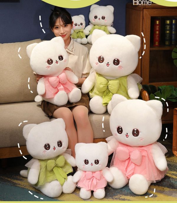 Cute Cat Plush Princess Dress Designer Toy Body Pillow Fluffy Bedroom Gift Celebration - Image 3