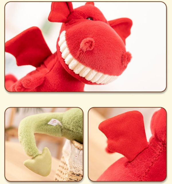 Cartoon dinosaur plush toy for children, safe, sleep-friendly, gift ideas, cute gifts - Image 8