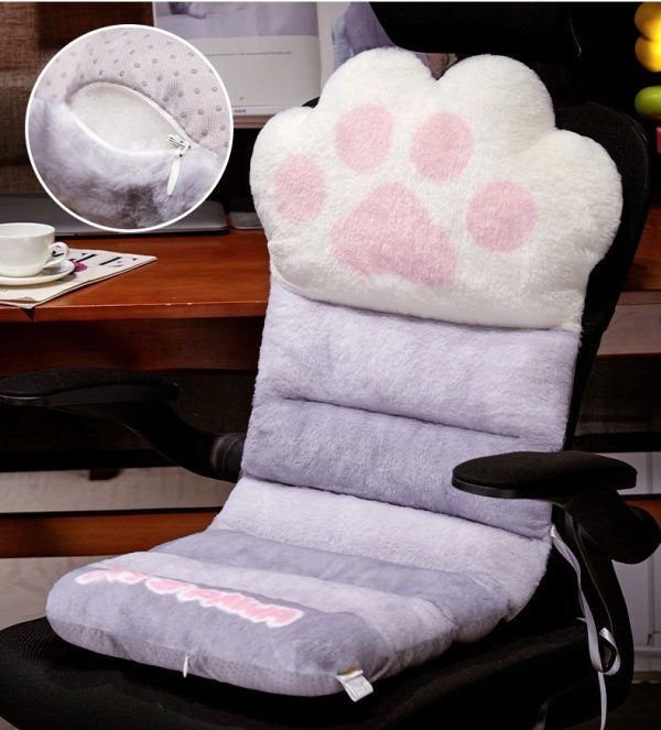 For autumn and winter, fluffy, large cushion, for people, sofa, cushion, office, cat claw design, stylish interior - Image 6