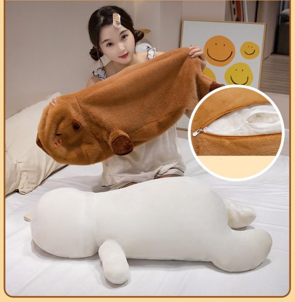 Cute capybara plush toy, long body pillow, washable design, perfect for children, gifts - Image 6
