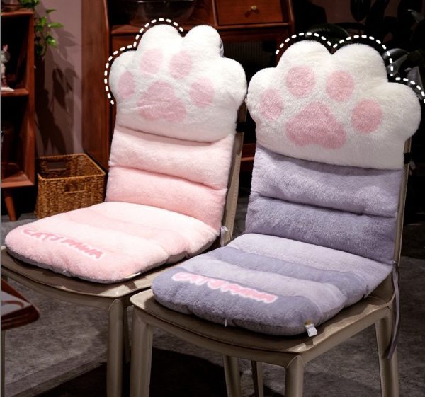 For autumn and winter, fluffy, large cushion, for people, sofa, cushion, office, cat claw design, stylish interior - Image 10