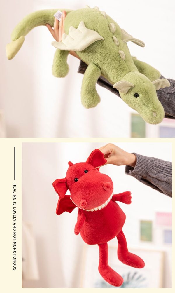 Cartoon dinosaur plush toy for children, safe, sleep-friendly, gift ideas, cute gifts - Image 9