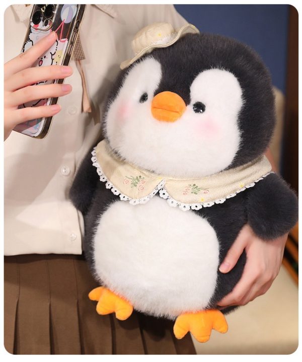 Cute hat plush penguin with a soothing marine animal, big body pillow, perfect for birthday present - Image 8