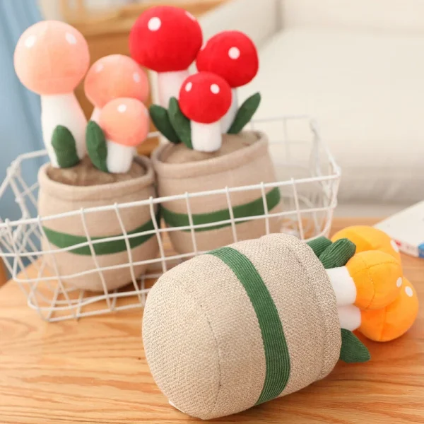 Fluffy yarn plants, stylish interior, snug plate, gift, body pillow, cute decoration - Image 6