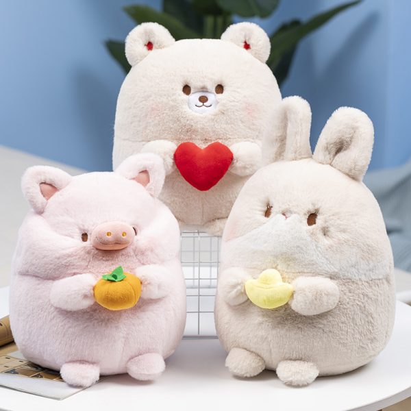 Cute cartoon animal stuffed pig celebration present interior toy fluffy gift - Image 2