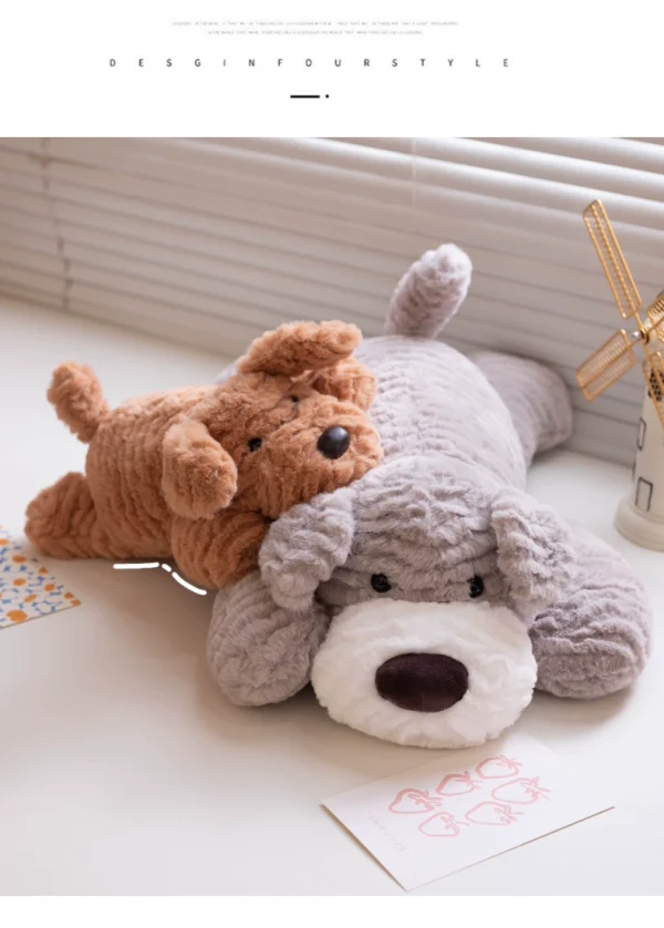 Cute dog plush toy, long hair blanket, perfect hug pillow for your child's companion - Image 6