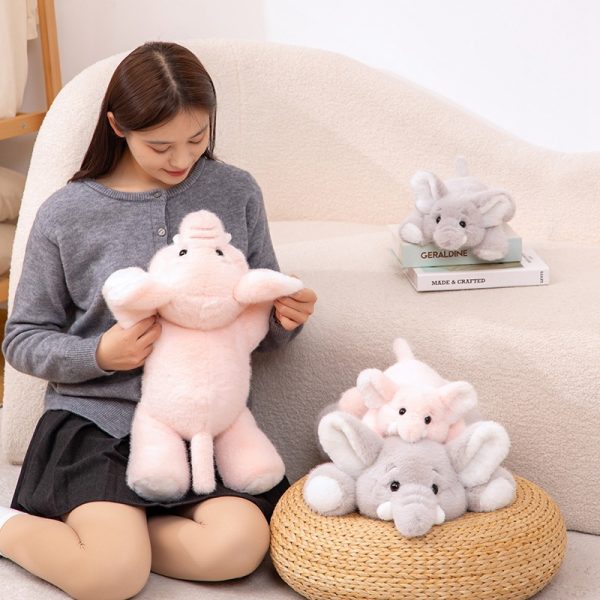 Cute elephant plush toy stylish body pillow for gifts, children's toys, interior decoration - Image 2