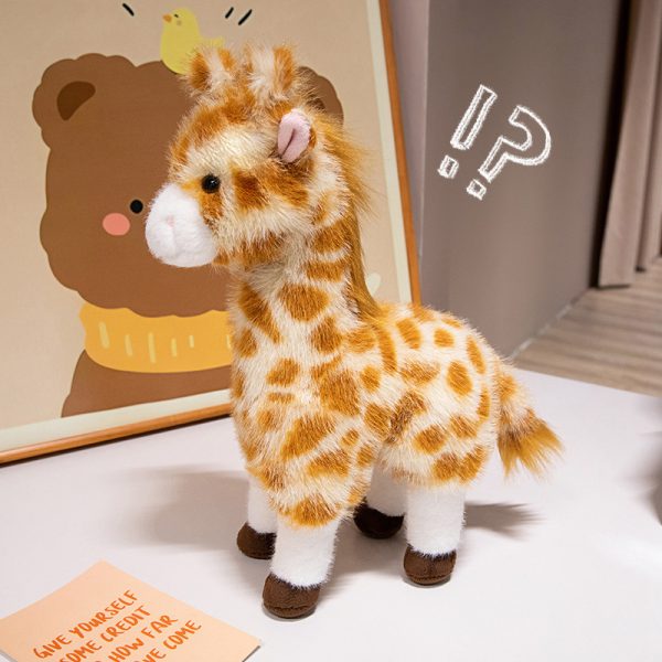 Cute Deer Plush Toy Hairy Mushroom Deer Toy Photoprops Gift for Young Adults Interior Animal - Image 5