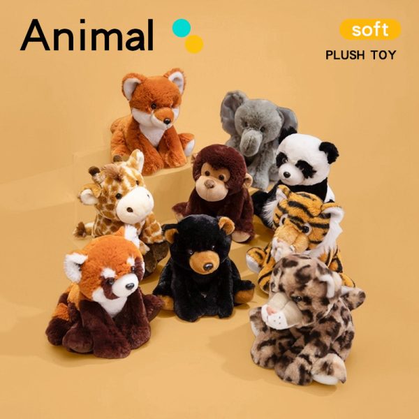 Short-haired plush toys Elephant Forest Animal Cute Toys for Kids Safe and Relaxation Gift - Image 5
