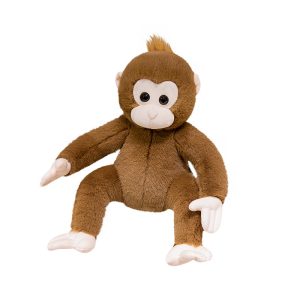 Realistic stuffed animal, monkey, cartoon, zoo, toy, present, cute interior, bedroom, body pillow